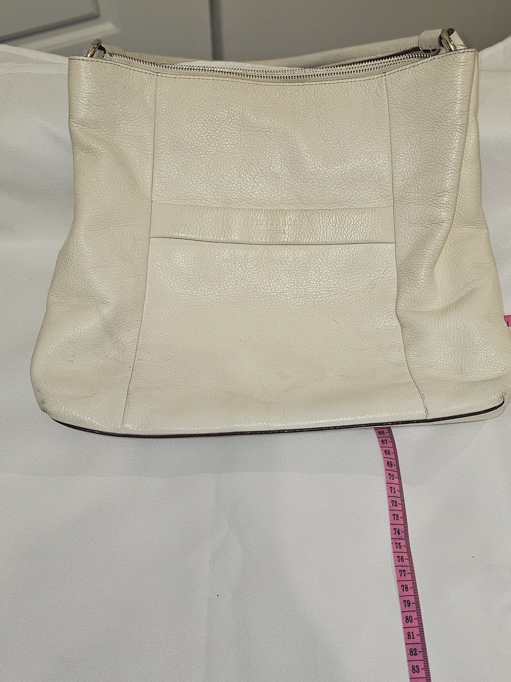 kate spade Cream Pebbled Leather Shoulder Bag